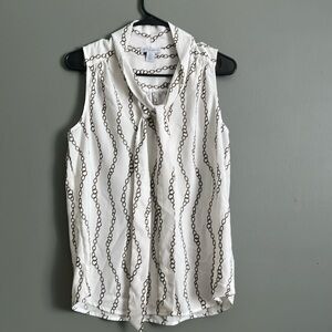Blouse button down tank top